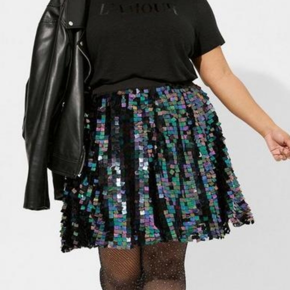 torrid Dresses & Skirts - Mini Pailettes Sequin High Waist A-Line Skirt Size 4X